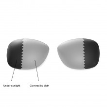 Walleva Polarized Transition/Photochromic Replacement Lenses For Ray-Ban Wayfarer RB2140 54mm